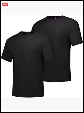 Heavyweight Cotton Tee, Big & Tall Sizes, Crew Neck Short Sleeve